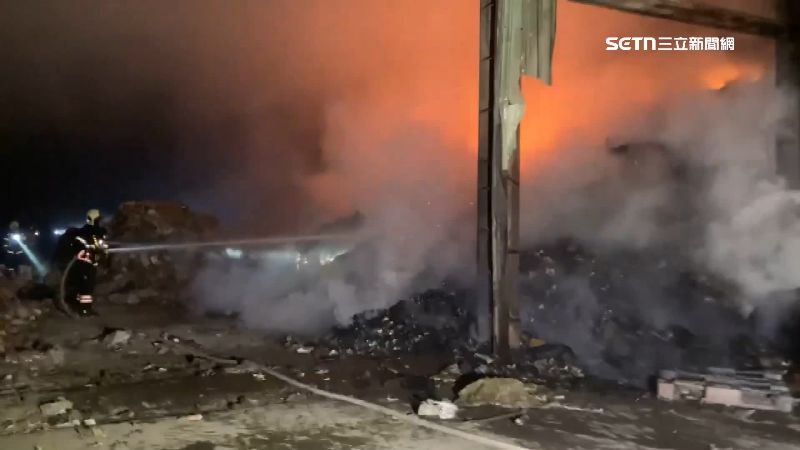 里長李有財經營的資源回收場去年曾發生火災