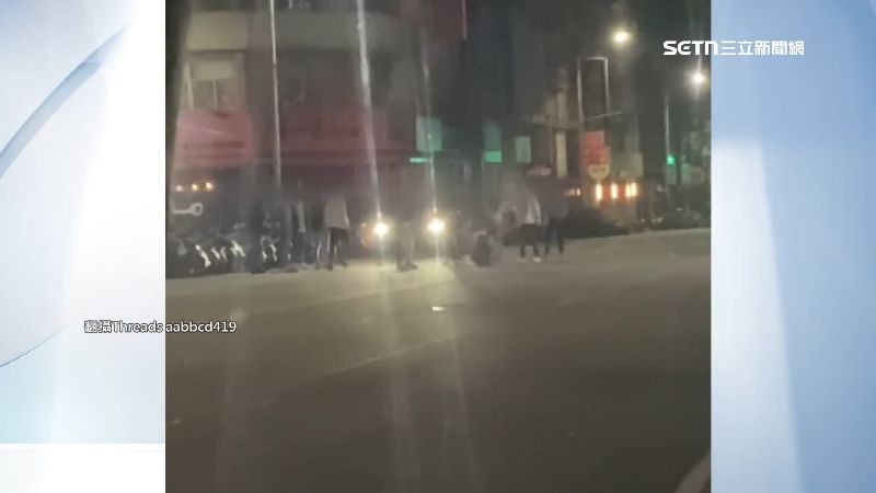 台中逢甲商圈今（22）日出現群毆事件