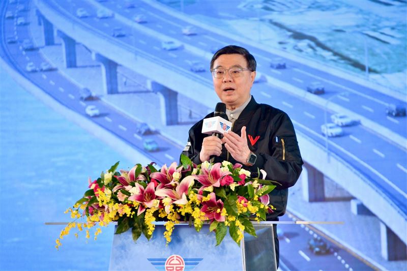 行政院長卓榮泰出席「台61線快速公路新北市-苗栗縣路段平交路口改善工程-新北段」動土祈福典禮（圖／翻攝自卓榮泰臉書）