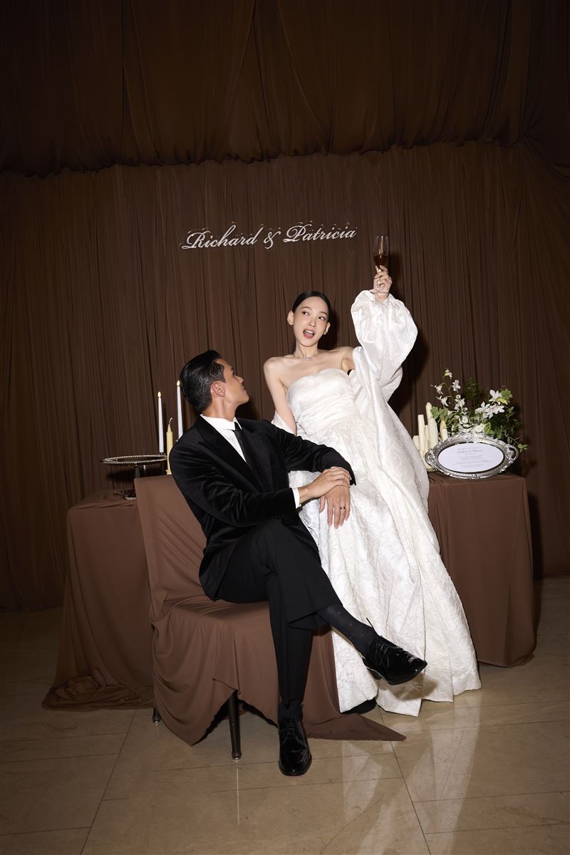 林映唯晚宴美翻。（圖／自由試娛樂提供）