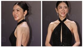 楊千霈禮服相當性感。（圖／記者鄭孟晃、趙于瑩攝影）