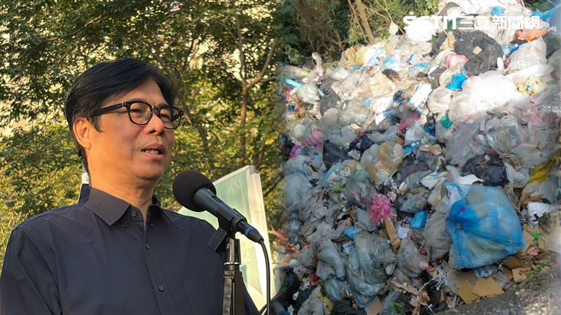 合成照…連結陳其邁挺垃圾谷：邏輯3條線