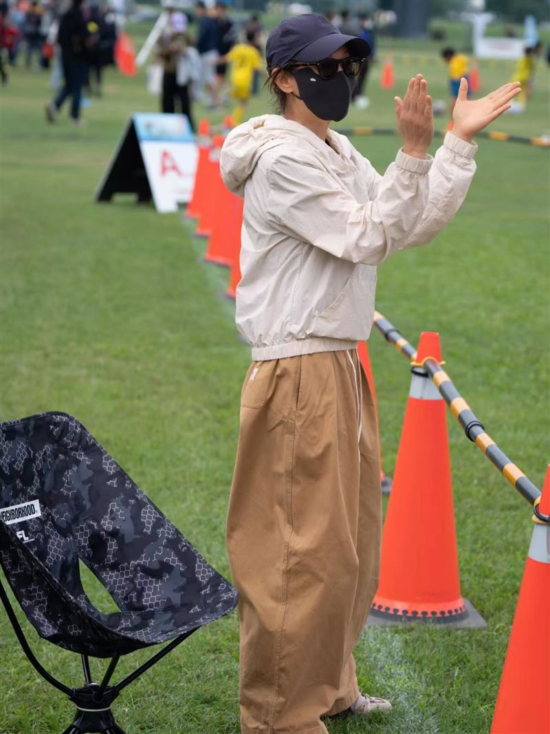 劉若英在金馬獎頒獎典禮早晨替兒子加油。（圖／翻攝自臉書）