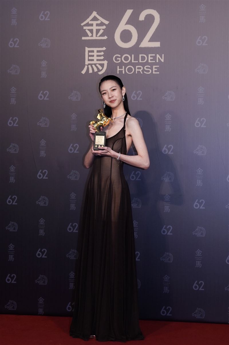 馬士媛抱回最佳新人獎。（圖／記者鄭孟晃、趙于瑩攝影）