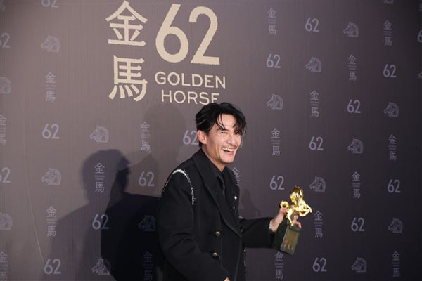 張震奪下影帝。(圖/記者鄭孟晃、趙于瑩攝影)