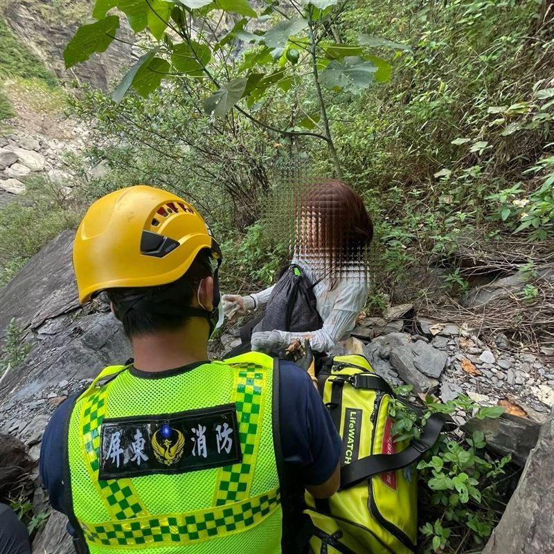 女山友疑似顱底骨折。（圖／翻攝畫面）