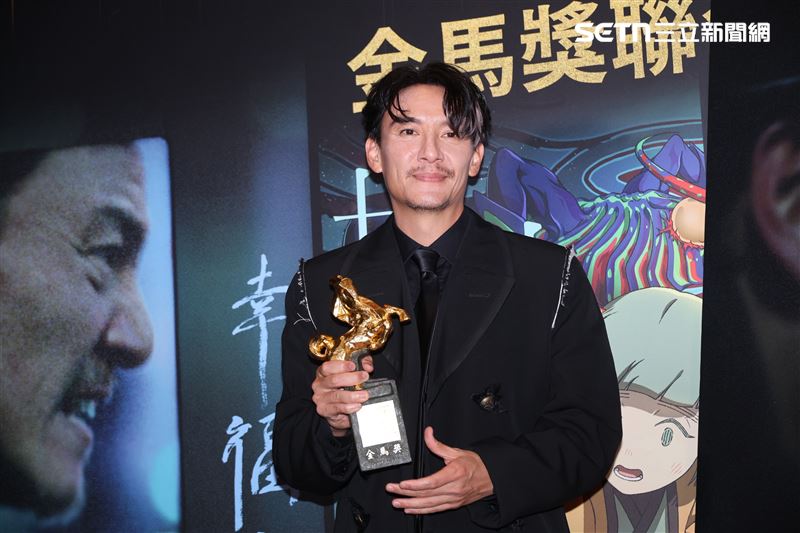 張震出席《幸福之路》慶功宴。（圖／記者鄭孟晃攝影）