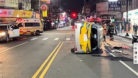 車禍事故現場。（圖／翻攝畫面）