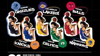 搶！ONE PIECE聯名NBA　魯夫穿球衣灌籃