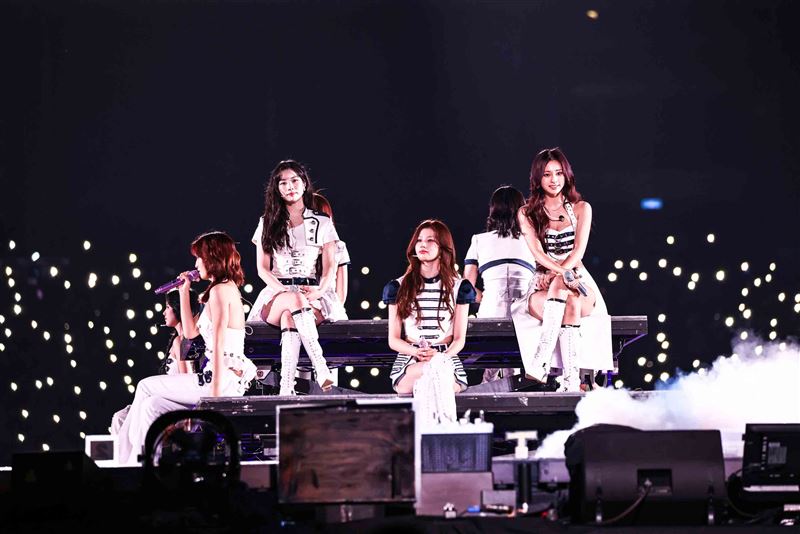 TWICE世巡高雄站第二日開唱。（圖／Live Nation提供）