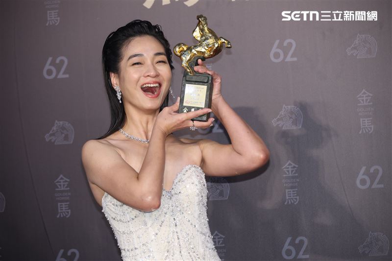 第62屆金馬獎得獎後台。（圖／記者鄭孟晃、趙于瑩攝影）