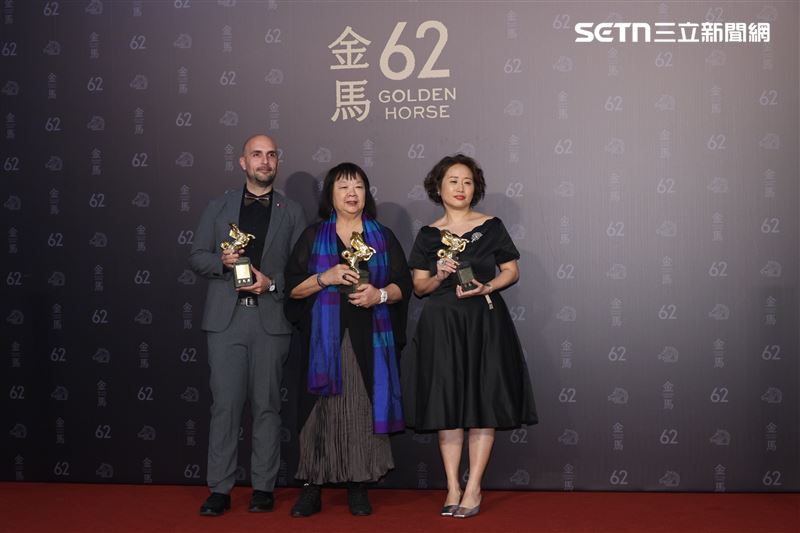 第62屆金馬獎得獎後台。（圖／記者鄭孟晃、趙于瑩攝影）