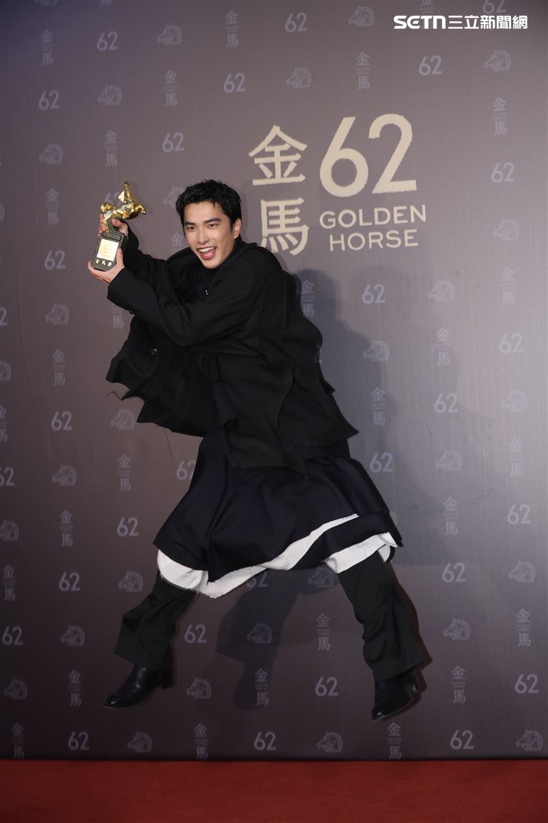 第62屆金馬獎得獎後台。（圖／記者鄭孟晃、趙于瑩攝影）