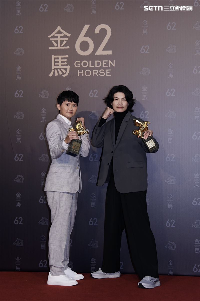 第62屆金馬獎得獎後台。（圖／記者鄭孟晃、趙于瑩攝影）