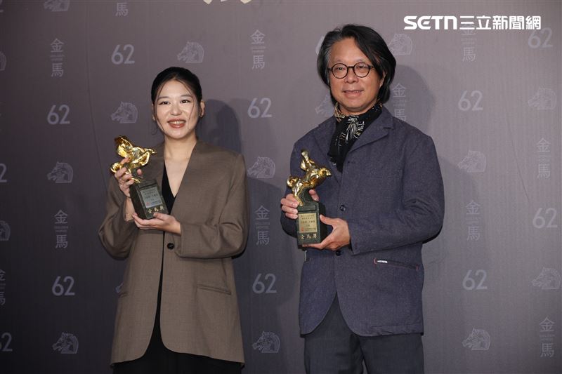 第62屆金馬獎得獎後台。（圖／記者鄭孟晃、趙于瑩攝影）