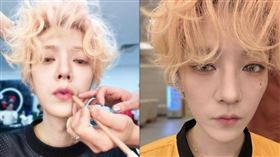 鹿晗近期在社群公開多張居家日常照。（圖／翻攝自鹿晗微博）