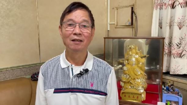 孫金清自掏腰包贊助新竹縣新豐鄉鄉民赴日旅遊。（圖／三立新聞台）