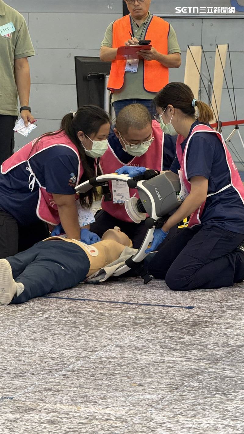由TETMA舉辦的全國CPR競賽，相當考驗選手的臨場應變能力。（圖／詹家安提供）