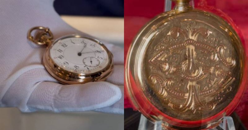 史上最貴鐵達尼號文物！18K金懷錶破7千萬拍出，背後故事藏洋蔥。（（圖／翻攝自Titanic Museum Attraction臉書）