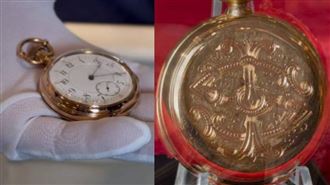 鐵達尼號最催淚文物：18K金懷錶拍破7千萬