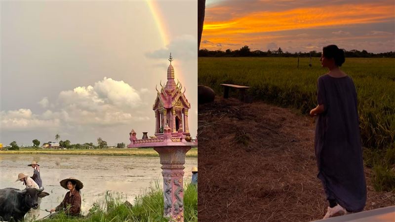 范冰冰在Threads分享拍戲現場的照片。（圖／翻攝自范冰冰Threads）