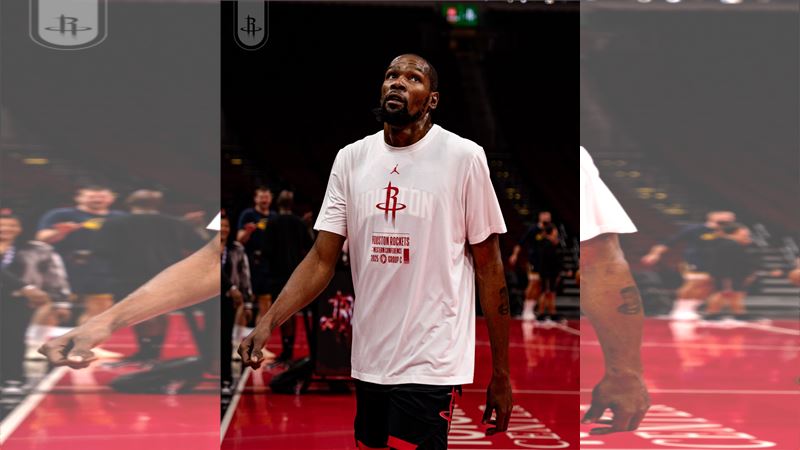 杜蘭特（Kevin Durant）將缺席接連2戰。（圖／翻攝自火箭 X）