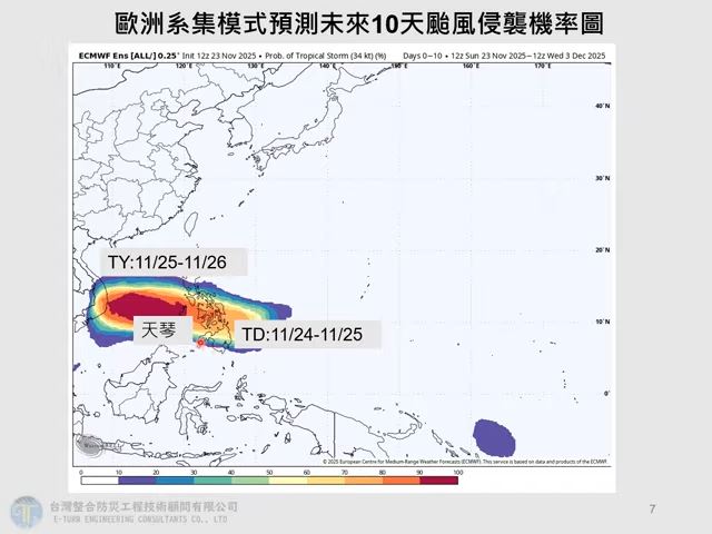 颱風預估明日生成。（圖／取自 Hsin Hsing Chia YT）