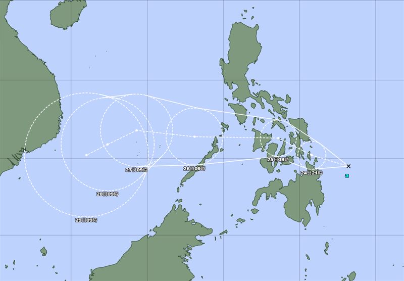 熱帶性低氣壓生成。（圖／翻攝自日本氣象廳）