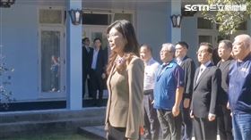 鄭麗文赴慈湖與頭寮陵寢謁陵、向總裁蔣中正及故總統蔣經國致敬。（圖／翻攝畫面）