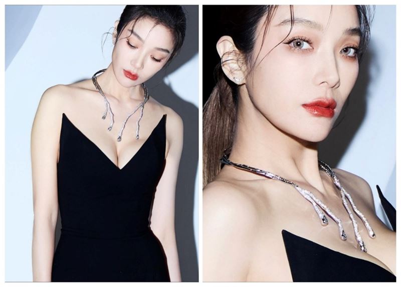 蔡淑臻身著黑禮服，展現低調卻強烈的優雅氣場。（圖／轉載自蔡淑臻臉書）