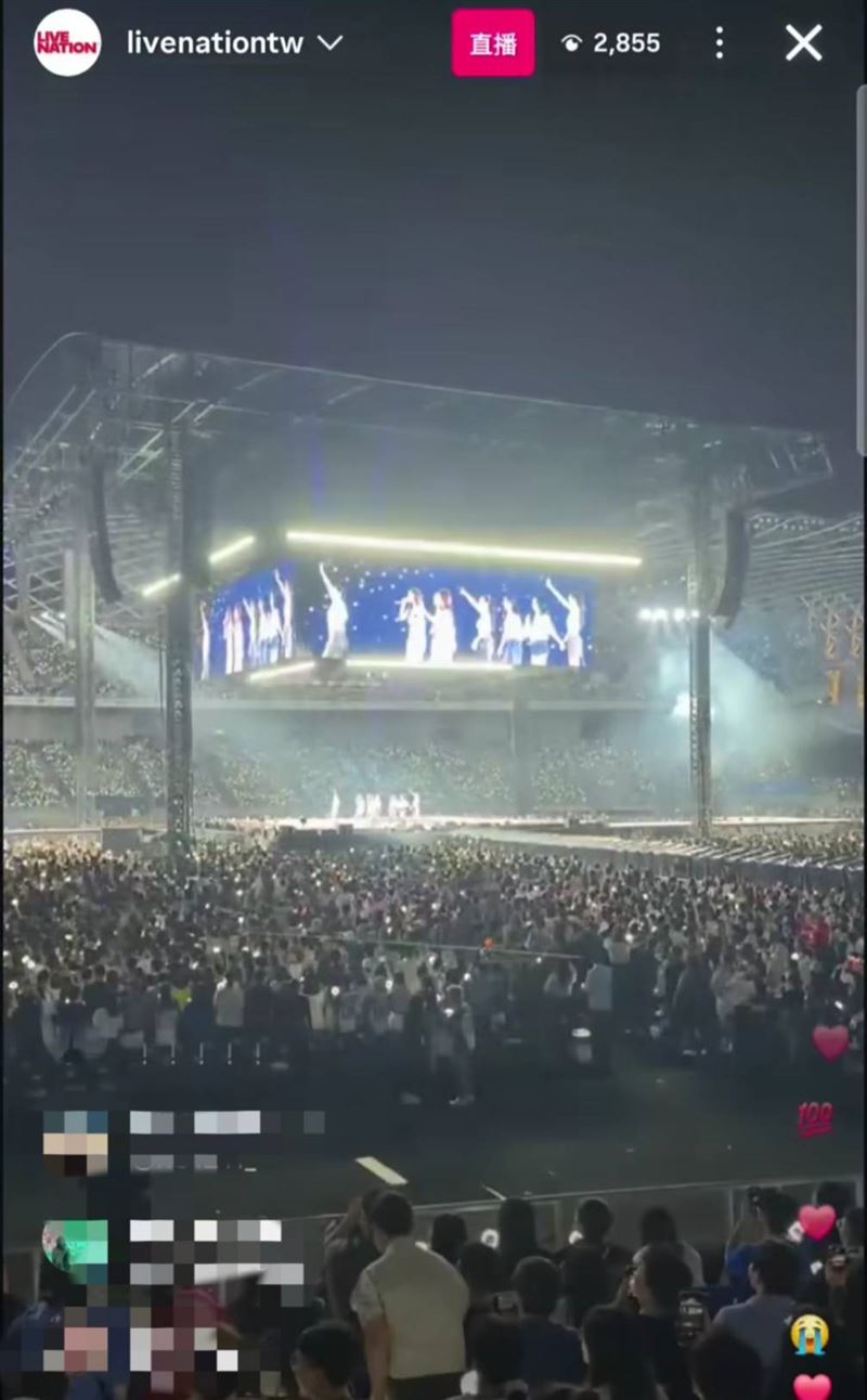 理想國雖然直播TWICE演唱會，但目的是宣傳明年演唱會加場，全程也只有7分鐘，而非全場。（圖／翻攝自IG）
