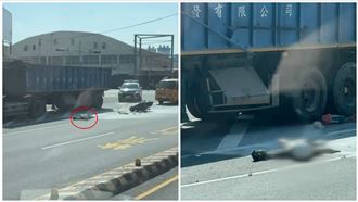 新／善化啤酒廠前大車猛撞　騎士OHCA回魂