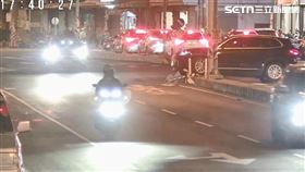 行人庇護島,切西瓜,迴轉,車禍,彰化,彰南路,三寶捕捉島（圖／翻攝畫面）