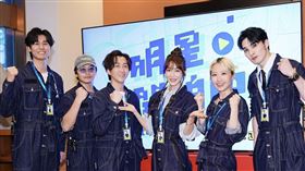 偉晉（右起）、Lulu、曾莞婷、陳漢典、楊銘威、風田。（圖／記者趙于瑩攝影）