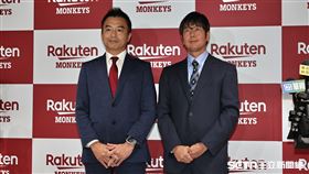東北樂天金鷲社長森井誠之、樂天亞太區執行長葛城崇合影。（圖／記者劉彥池攝影）