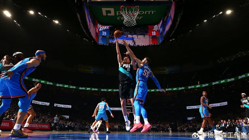 中國NBA希望楊瀚森此役拿下8分，生涯總得分超車「大魔王」周琦。（圖／翻攝自楊瀚森工作室微博）