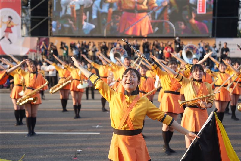 橘色惡魔X翡翠騎士「2025台灣遠征」，將重現全日本行進管樂大賽曲目。（圖／中華文化總會提供）
