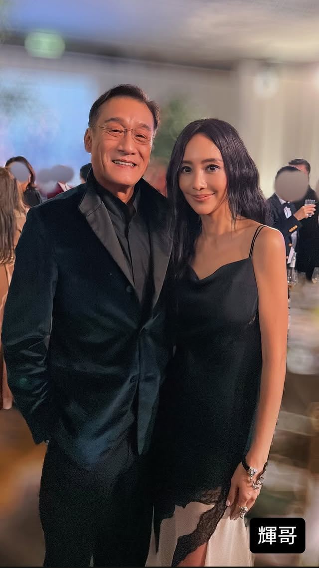 新郎Justin為關穎（右）外甥，梁家輝（左）也來喝喜酒。（圖／翻攝自IG @kwanterri）