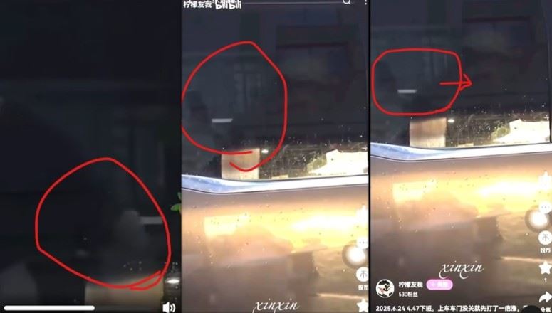 于朦朧被杜強在保姆車上搧巴掌的影片遭流出。（圖／翻攝自Threads）