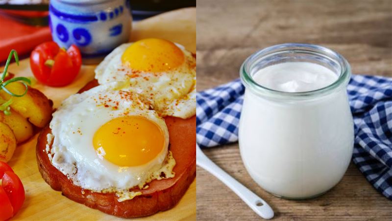 早餐吃雞蛋、希臘優格等高蛋白質食物，可以有效增加飽足感。（示意圖／PIXABAY、iStock）