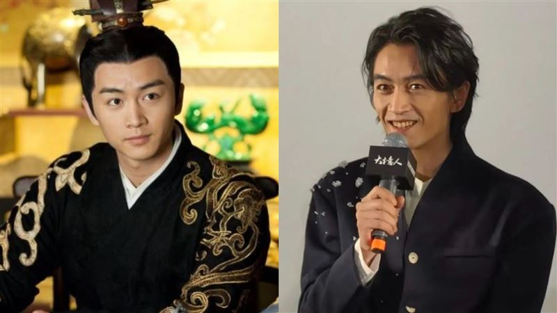 陳曉拍攝《陸貞傳奇》的造型（左），粉絲們都還記憶猶新，沒想到亮相《大生意人》宣傳時，陳曉（右）竟瘦成這模樣。（圖／翻攝自陳曉臉書）