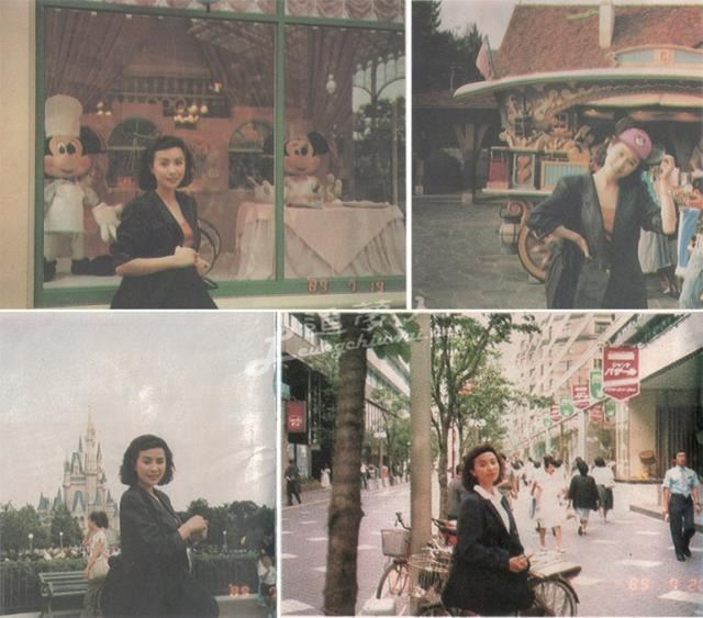 梁朝偉和劉嘉玲36年前同遊東京迪士尼，剛在一起時「超甜蜜」的模樣，網友大讚：「這才是愛情真正的樣子！」（圖／翻攝自微博）