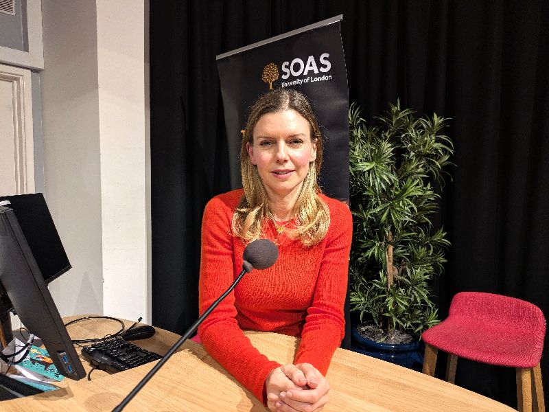 「看不見的國家」導演、來自美國的葛靜文向習近平喊話。（圖／中央社）