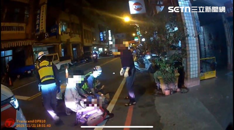 苗栗駕駛藥局前昏迷倒臥 警消聯手搶回命