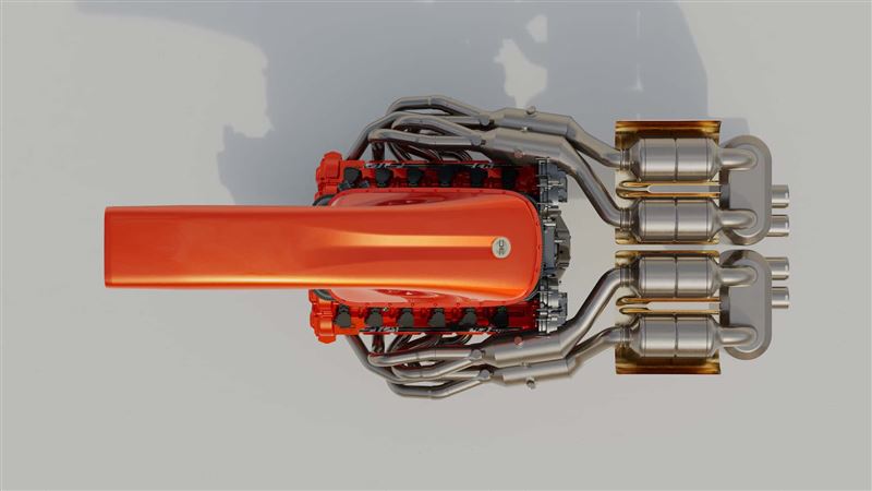 搭載4.3升V12引擎、約710匹馬力。（圖／翻攝Gordon Murray Automotive網站）