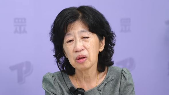 陳佩琪回憶柯文哲的獄中生活，不禁流下難過淚水。（圖／翻攝自民眾之聲YouTube頻道）