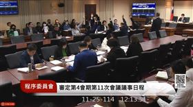 立法院程序委員會將行政院版財劃法暫緩列案。（圖／翻攝自國會頻道）