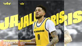 新北國王簽下美籍後衛杰倫。（圖／新北國王提供）