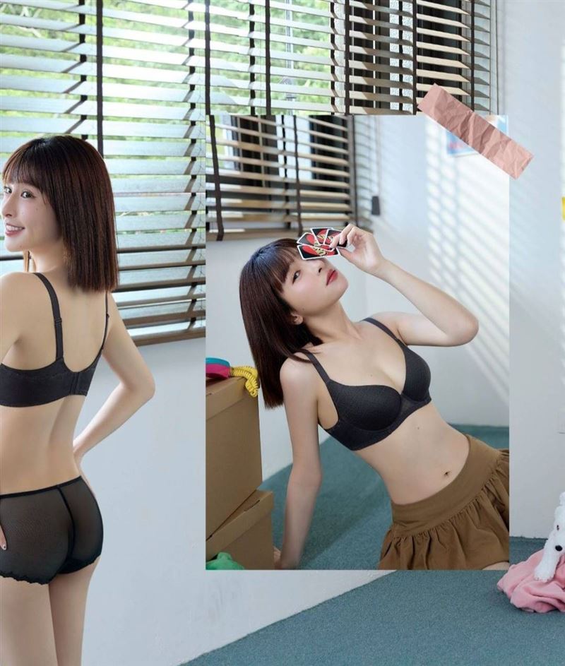 峮峮一轉身洩翹臀。（圖／翻攝自峮峮IG）