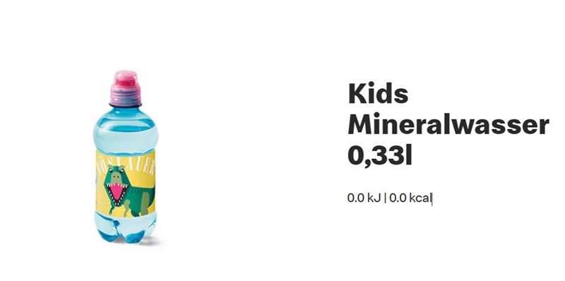 德國麥當勞兒童餐的「礦泉水」疑似含有消毒劑等不明液體，女童喝下肚後痛苦難耐。（圖／翻攝自德國麥當勞官網）